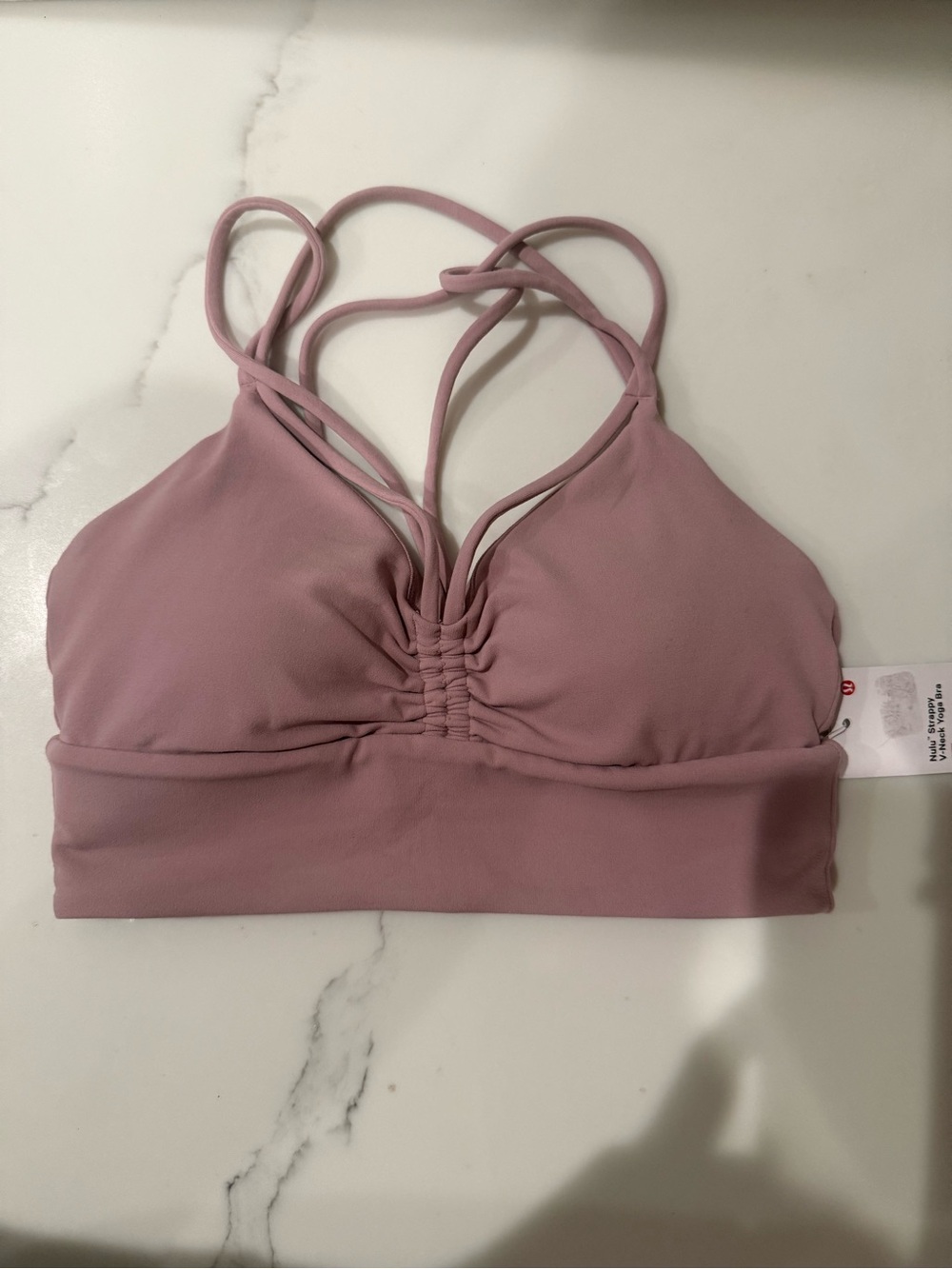 NWT lululemon athletica Nulu Strappy v-neck yoga Sports Bra size 4